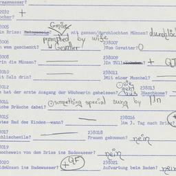 Western questionnaire, answ...