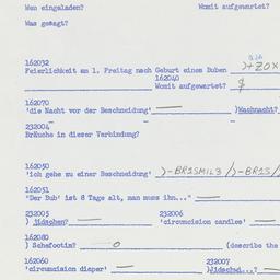 Western questionnaire, answ...