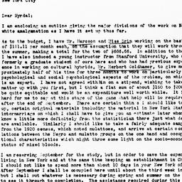 Letter from Louis Wirth to ...