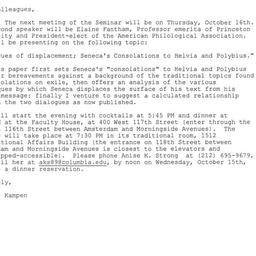 Announcements, 2003-10-16. ...