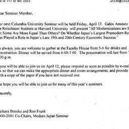 Announcements, 2002-04-12. ...