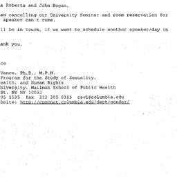 Correspondence, 2001-04-22....