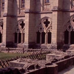 Medieval church seen from s...