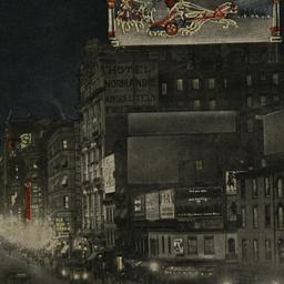 Night in New York Broadway ...