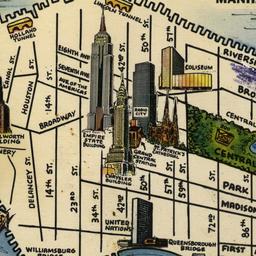 Pictorial Map of New York C...