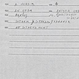 Eastern questionnaire, answ...