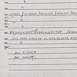 Eastern questionnaire, answ...