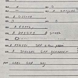 Eastern questionnaire, answ...