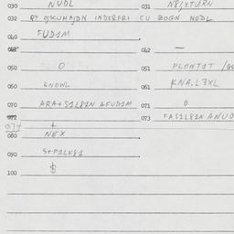 Eastern questionnaire, answ...