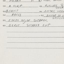 Eastern questionnaire, answ...