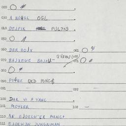 Eastern questionnaire, answ...