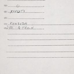 Eastern questionnaire, answ...