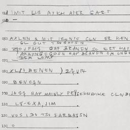 Eastern questionnaire, answ...