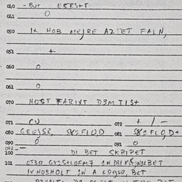 Eastern questionnaire, answ...