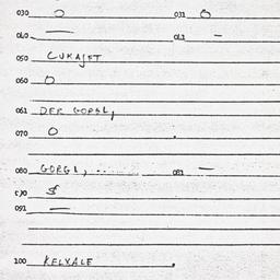 Eastern questionnaire, answ...