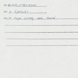 Eastern questionnaire, answ...