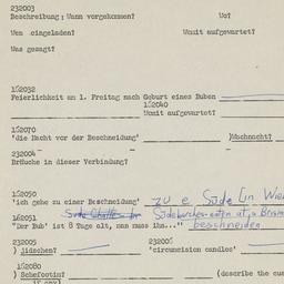 Western questionnaire, answ...