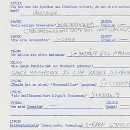 Western questionnaire, answ...