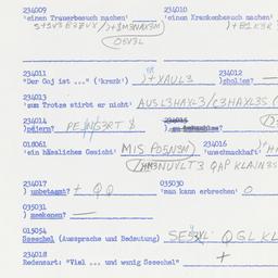 Western questionnaire, answ...
