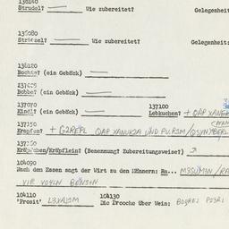 Western questionnaire, answ...
