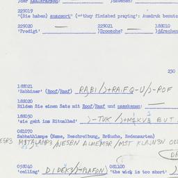 Western questionnaire, answ...