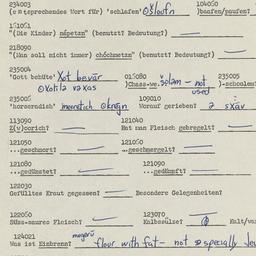 Western questionnaire, answ...
