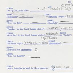 Western questionnaire, answ...