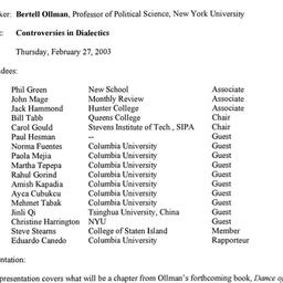 Minutes, 2003-02-27. Politi...