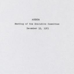 Executive Committee Meeting
