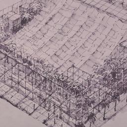 Aerial perspective drawing.