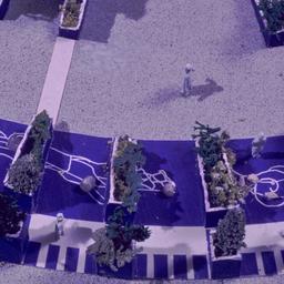 Model, detail of aerial view.