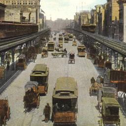 Bowery and Elevated Road. N...