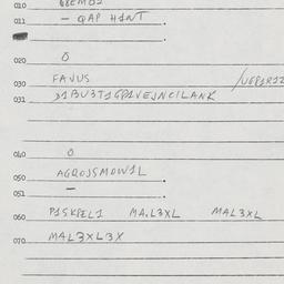Eastern questionnaire, answ...