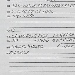 Eastern questionnaire, answ...
