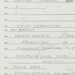 Eastern questionnaire, answ...
