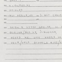 Western questionnaire, answ...