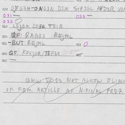 Eastern questionnaire, answ...