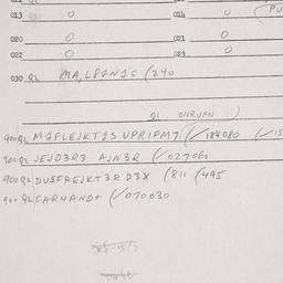 Eastern questionnaire, answ...