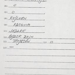 Eastern questionnaire, answ...