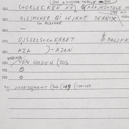 Eastern questionnaire, answ...