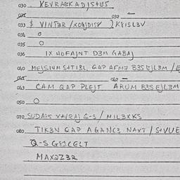 Eastern questionnaire, answ...