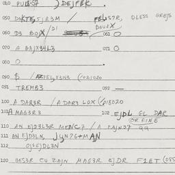 Eastern questionnaire, answ...