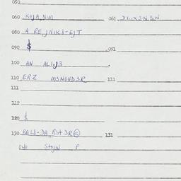 Eastern questionnaire, answ...