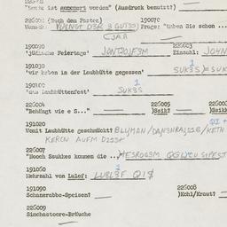 Western questionnaire, answ...