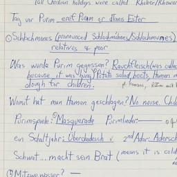 Western questionnaire, answ...