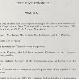 Executive Committee Meeting
