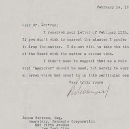 Board Meeting, 1/20/1927