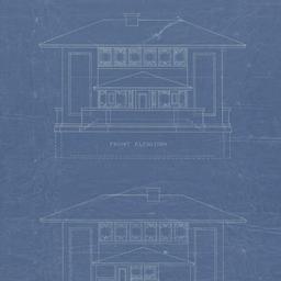 Front, rear elevations