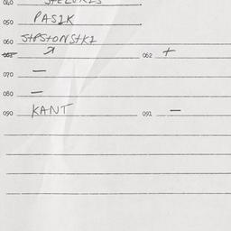Eastern questionnaire, answ...