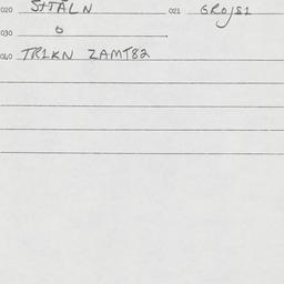 Eastern questionnaire, answ...